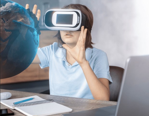 Student Using VR